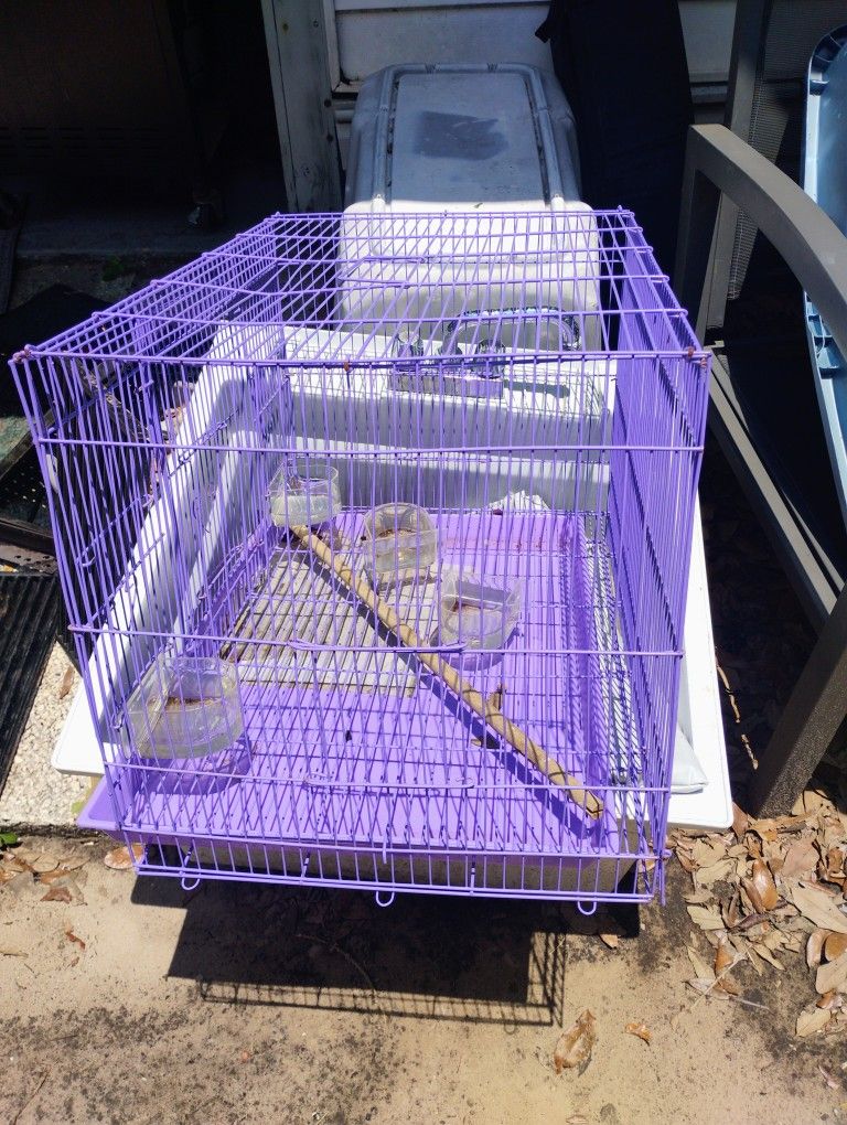 Bird Cage And Fish Tanks