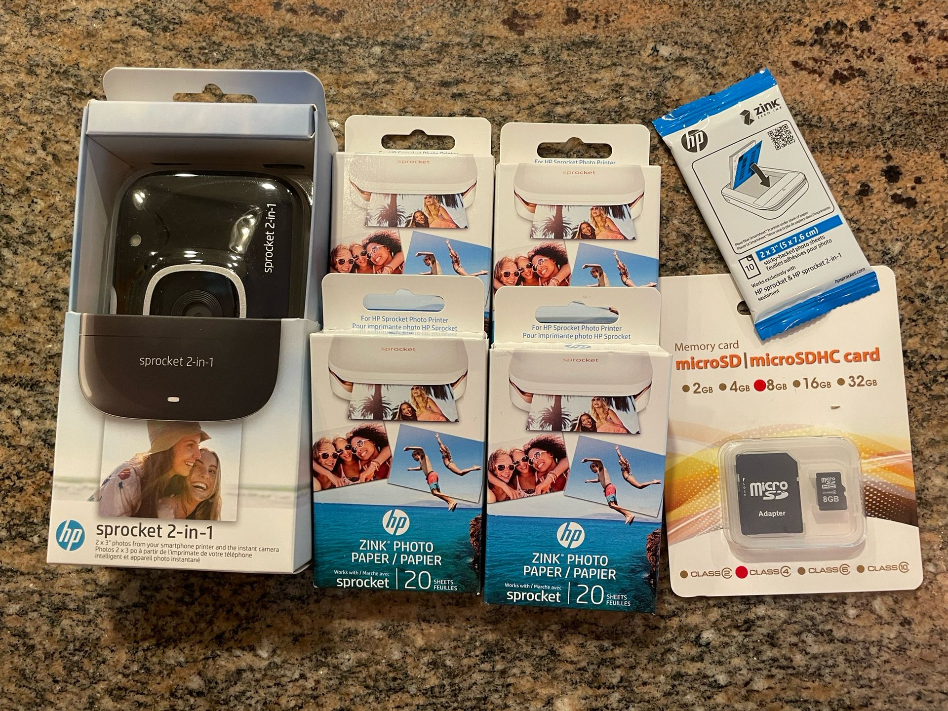 HP Sprocket 2-in-1 with Accessories