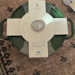 The Pioneer Woman Green 5qt Enameled Cast Iron Dutch Oven With Lid