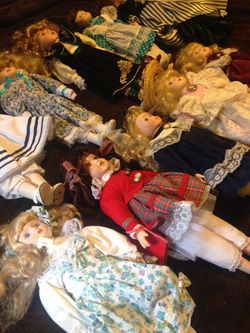 Antique Victorian porcelain dolls