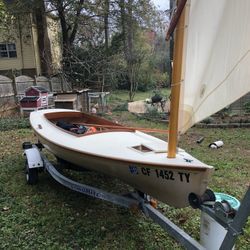 1997 Crawford Melonseed Sailboat 14 Feet 