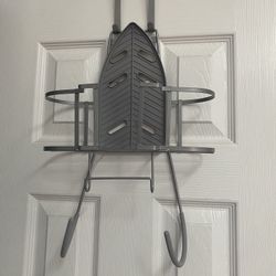 Over Door Ironing Board and Iron Organizer Rack