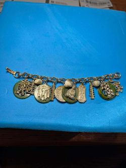 Vintage Asian-Inspired Charm Bracelet Art ? Arthur Pepper ?