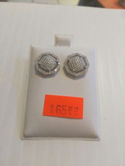 925 sterling silver screw back earings