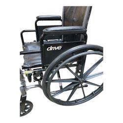 Drive Silver Sport II 18” Folding Wheelchair – No Footrests
