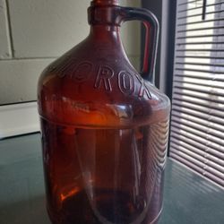 Vintage Glass Clorox Bottle 