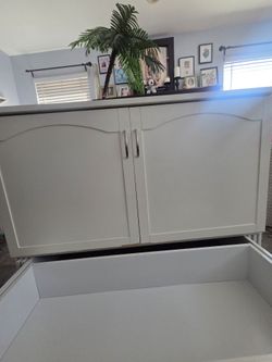 FULL SIZE MURPHY BED CHEST BUILT IN CHARGER