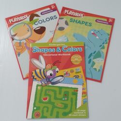 Kids-3 PreK& K Learning Activity Books. Ages 3+