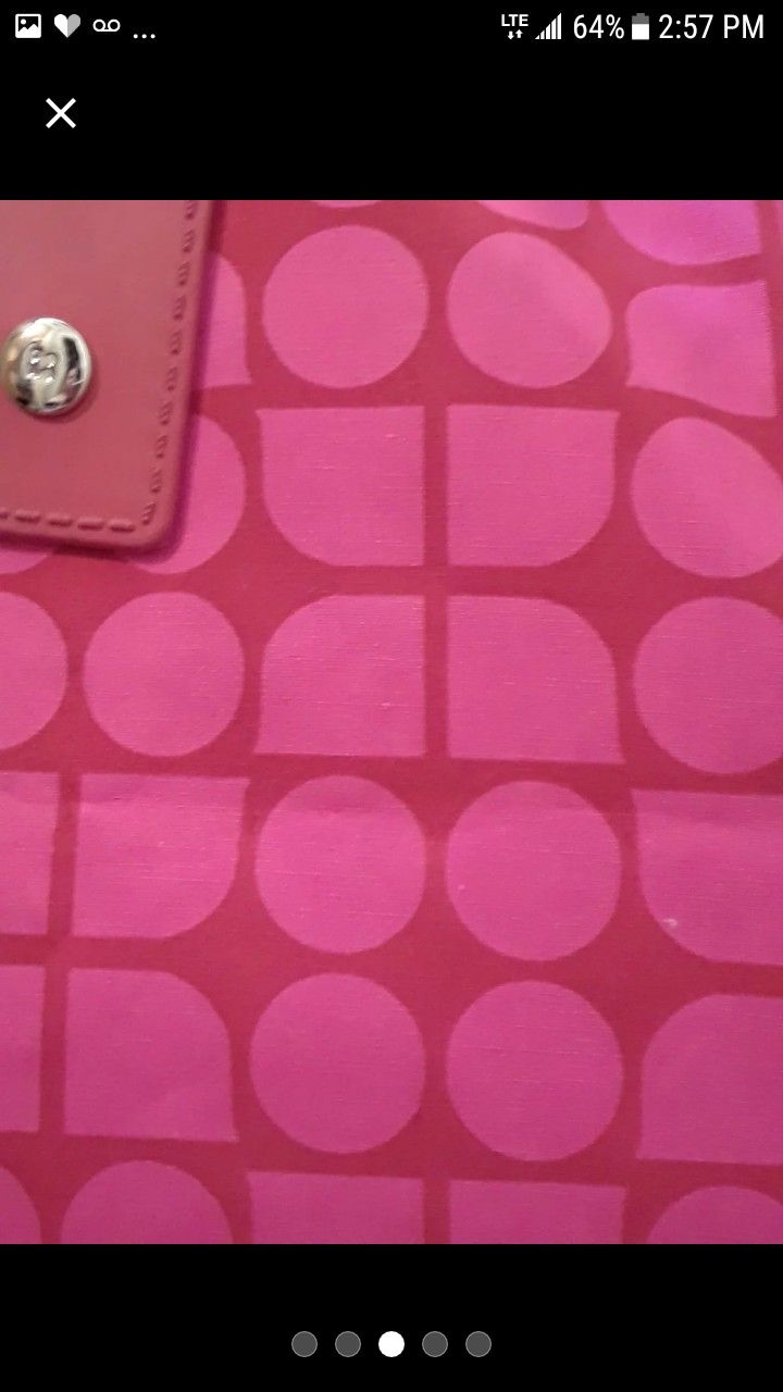 Kate spade tote with leather accents