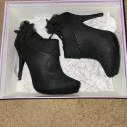 XAppeal Black Heeled Booties