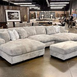 Double Chaise Cloud Comfy Sectional Sofa