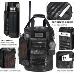 Baseball Bucket Bag Baseball Coaching Accessories Organizer