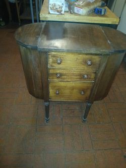Vintage  Wooden Sewing Cabinet