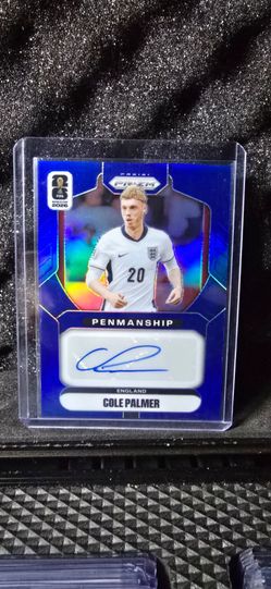 COLE PALMER 2026 PANINI PRIZM FIFA WORLD CUP PENMANSHIP AUTO TRUE BLUE /25