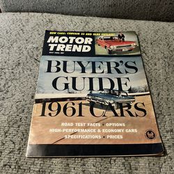 1961 Motor Trend Buyers Guide