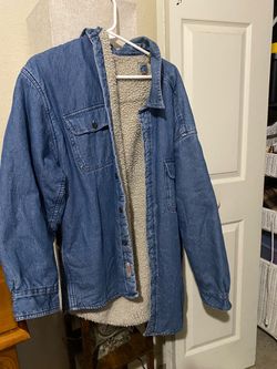 Sherpa-Lined Denim Truckers Jacket