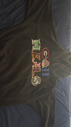 “GOD HEALS” college logo hoodie(SIZE L)