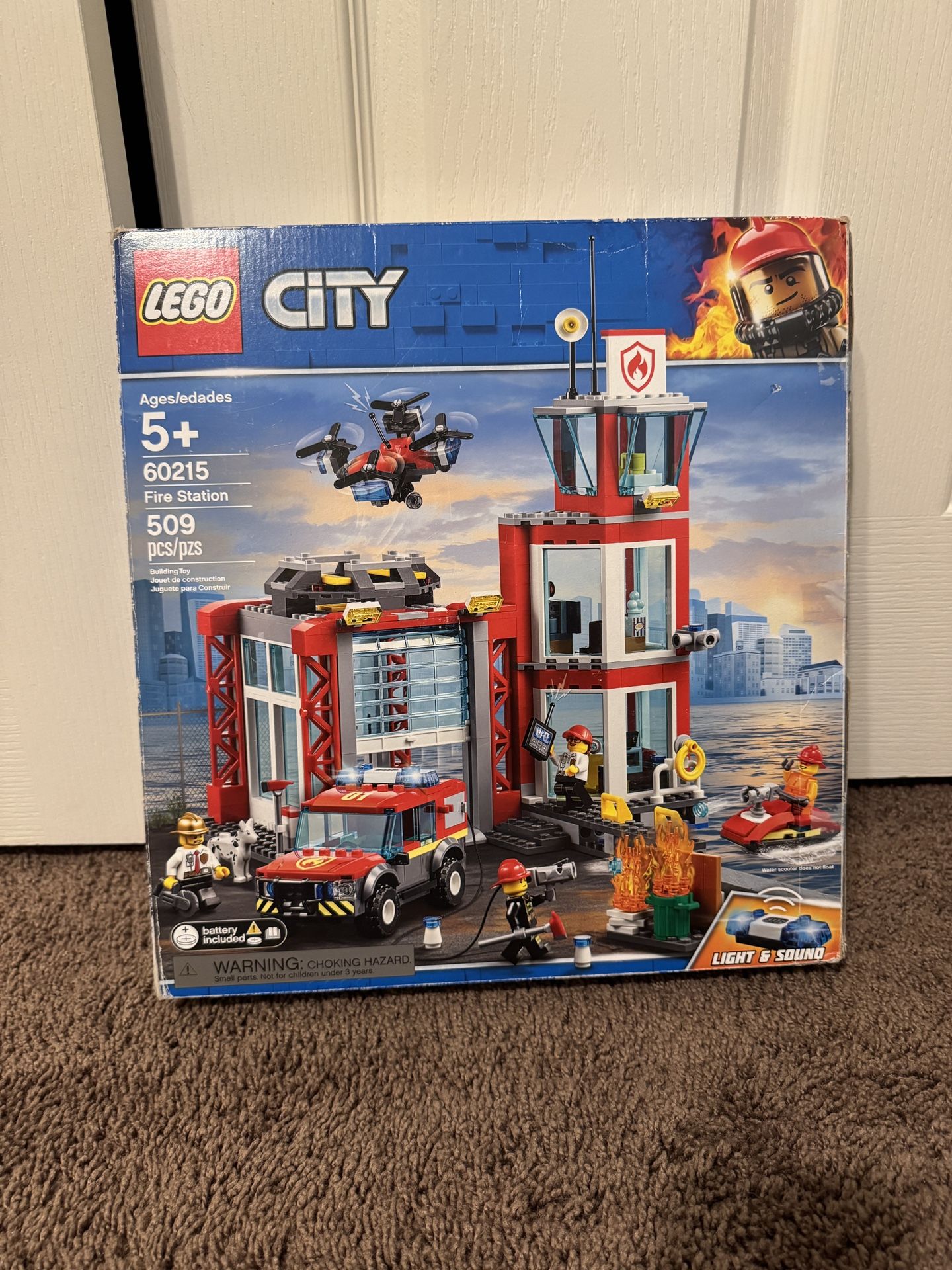 LEGO City Fire Station Fire Rescue Tower Building Set