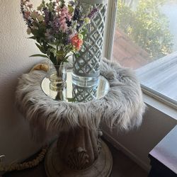 2 Dining Table Base No  Glass Tops  ,    Can Be Used For  End Table Or a Bedroom Nightstand