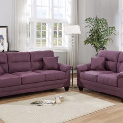 PURPLE SOFA - Immediate Pick Up Available 