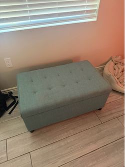 Blue Storage bench