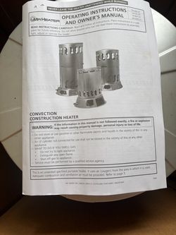 Mr Heater Propane Heater - like new