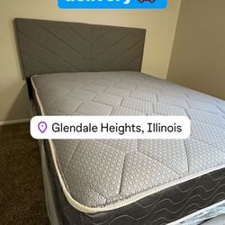 Brand New King Bed Frame With Mattress & Boxspring All Included For Only $449 🚨 Ready For Delivery 🚚 