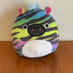 Zaylee the Zebra Squishmallow - 5 Inch - Rainbow - No Bio Tag