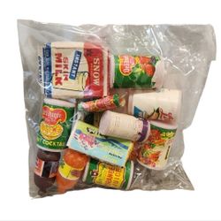 Vintage Mixed Lot of Miniature Brands Play Foods Toys Collectibles