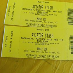 2 tickets Music Box # Aviator Stash 5/24/2024