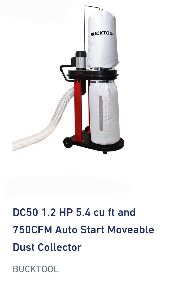BUCKTOOL DUST COLLECTOR, NEW, FINANCING AVAILABLE