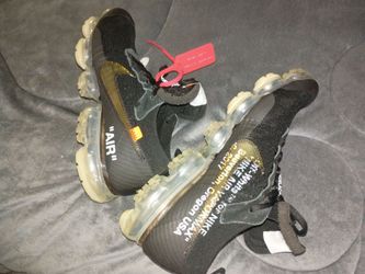 Nike Air Vapormax FK Off White The 10 Virgil Abloh Men size 11 Like New