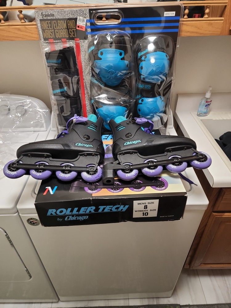 New Rollerblades And Pad Set
