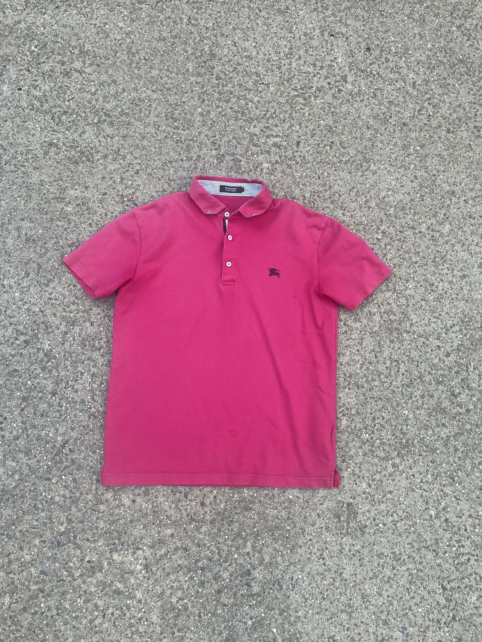 Pink Burberry Black Polo