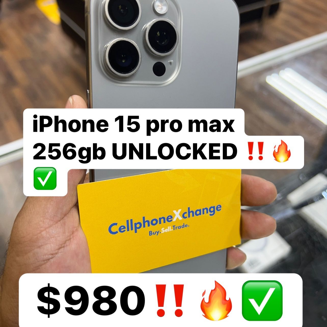 iPhone 15 Pro Max 256gb unlocked Special 