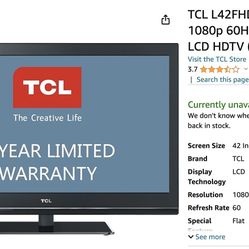 42 Inch TCL TV For Sale