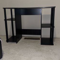 Black Wooden Computer Desk