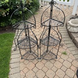 Metal Plant Stands Foldable 4 Total
