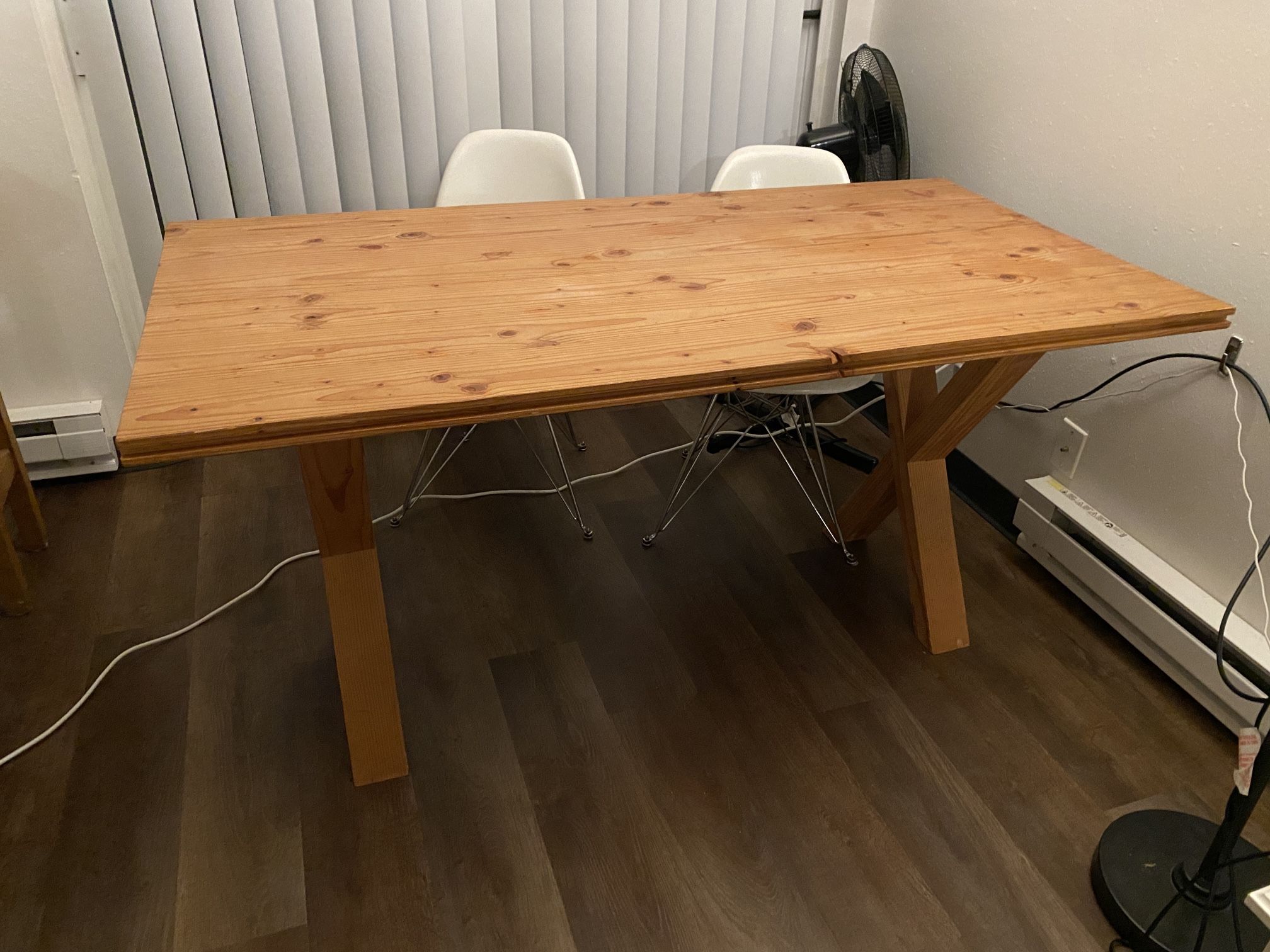 Large solid wood table