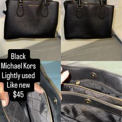 Block Michael Kors crossbody satchel