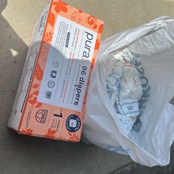 Free diapers Size One And Up 