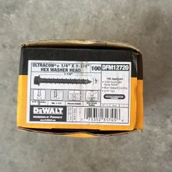Dewalt 1/4 X 1 1/4” Hex Washer Head Screws