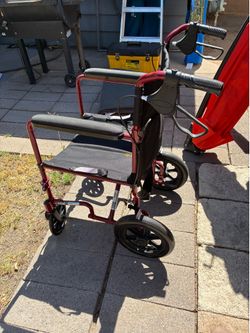 Medline light weight transport Wheelchair