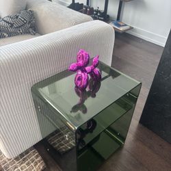 Acrylic Green End Table 