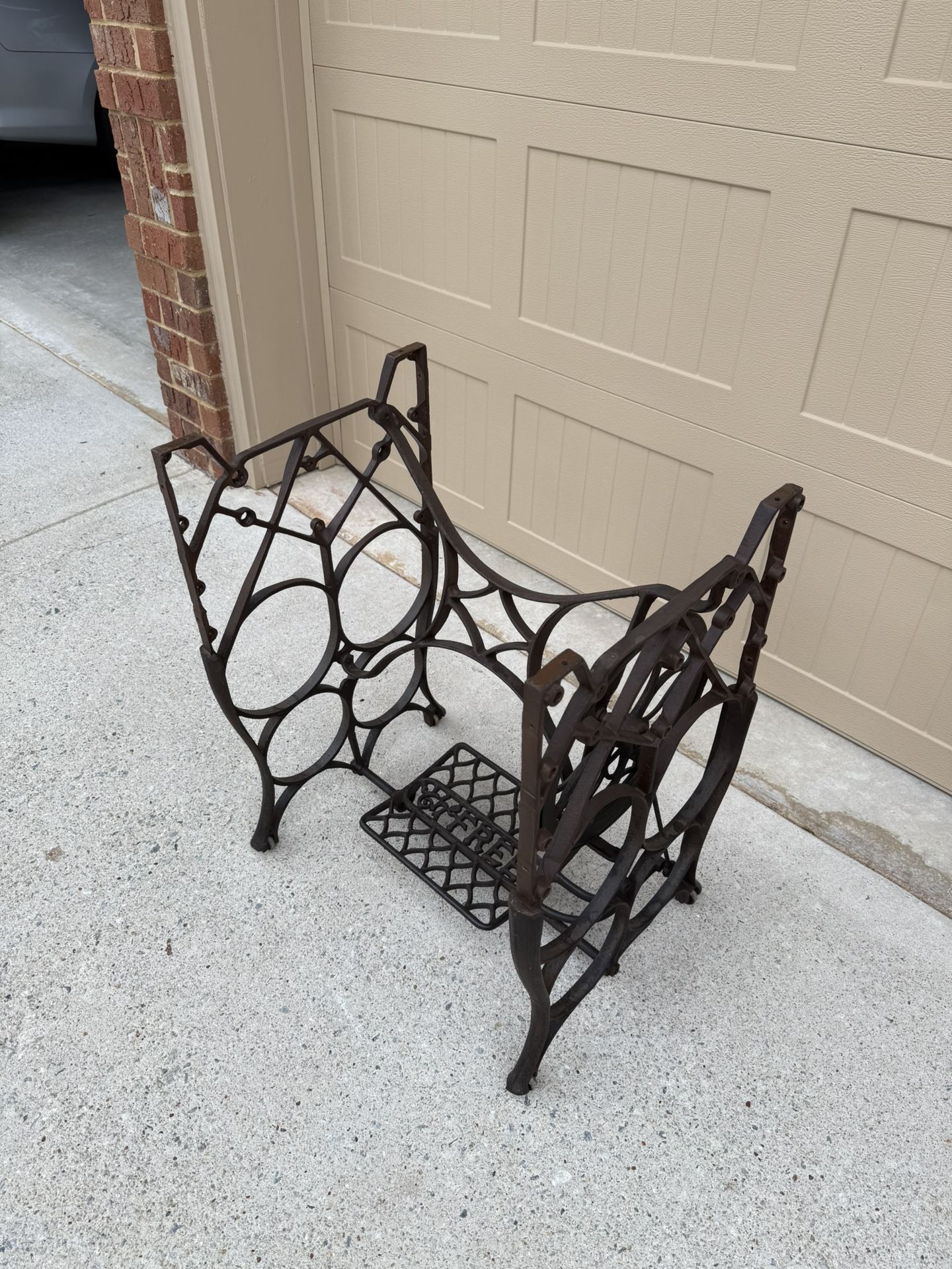 Antique Sewing Machine Frame