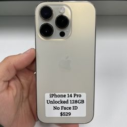 iPhone 14 Pro Max, unlocked 128GB, No Face ID 