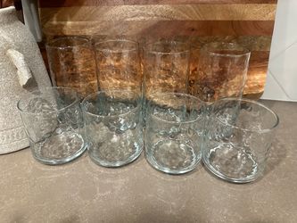 Glass Drinkware Set of 8