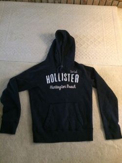 Hollister hoodie men's dark blue