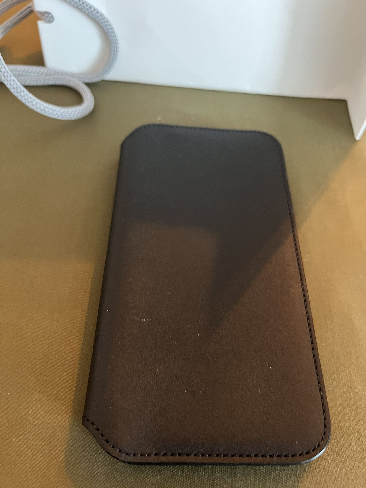 Iphone x/xs leather case, new no box $10