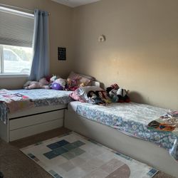 Two Wooden Twin Frames 